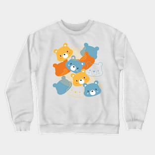 Abstract Cute Bear Cartoon Crewneck Sweatshirt